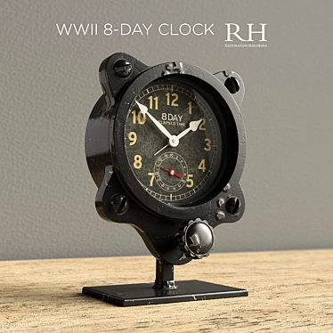 WWII 8-Day Clock: Authentic
Restoration Hardware 3D model image 1 