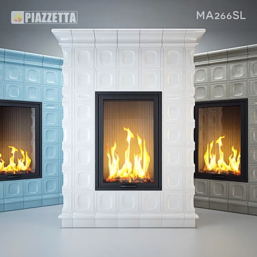 Piazzetta MA266SL Tiled Stove 3D model image 1 
