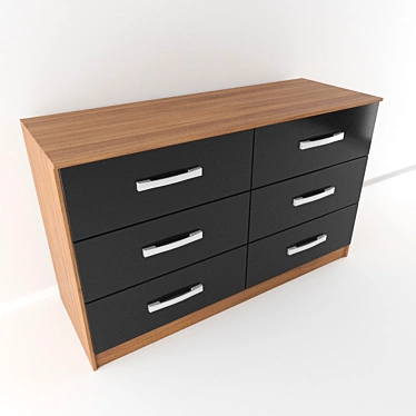 Modern Style Chest 3D model image 1 