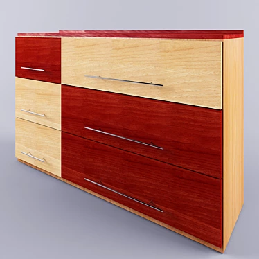 Versatile Chest of Drawers: Functional and Stylish 3D model image 1 