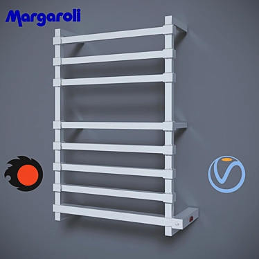 Margaroli Panorama Electric Towel Warmer 3D model image 1 