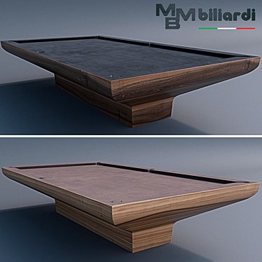 Sleek Billiards Table: MBMBiliardi B_IG 3D model image 1 