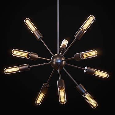 Stellar Glow Pendant: Milky Way Luminary 3D model image 1 