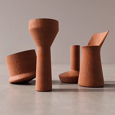 Norm Architects Kitchen Vases 3D model image 1 