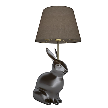 Whimsical Bunny Table Lamp 3D model image 1 