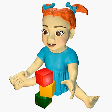 Masha: Cubes Playtime 3D model image 1 