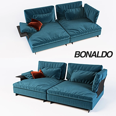 Gossip Modular Sofa: Sleek & Stylish 3D model image 1 