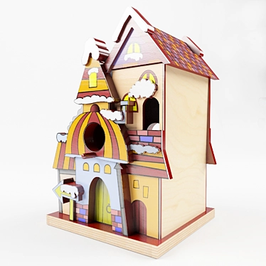 Custom Birdhouse in Cuckoo Design 3D model image 1 