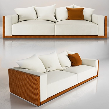 Liberating Luxury: Fendi Freedom Sofa 3D model image 1 