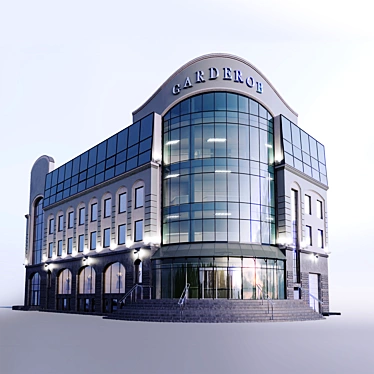 Modern Office Building in Chelyabinsk 3D model image 1 