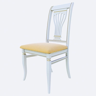 Elegant Albero Wooden Chair 3D model image 1 