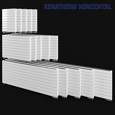 Koratherm Horizontal 662mm Height - Wide Range of Sizes 3D model image 1 