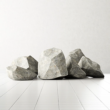 Stunning Rock Stone Collection 3D model image 1 