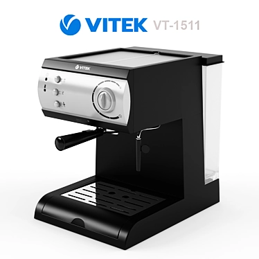 Vitek VT-1511: 15-Bar Espresso & Cappuccino Machine 3D model image 1 