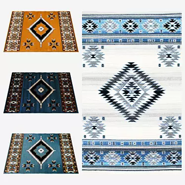 DonnieAnn Taj Mahal Southwest Design Rug - 3 | 4 Textures | Max2012, Max2015, FBX 3D model image 1 
