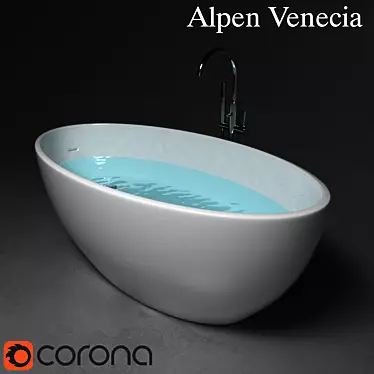 Luxury Bath Set: Alpen Venecia & Grohe Atrio 3D model image 1 