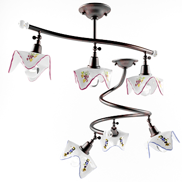 Trento Italian Pendant Lights 3D model image 1 