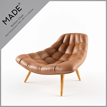 Sleek Kolton Chair - Modern Comfort 3D model image 1 