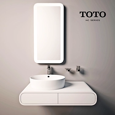 TOTO NC Series Bathroom Vanity Set 3D model image 1 