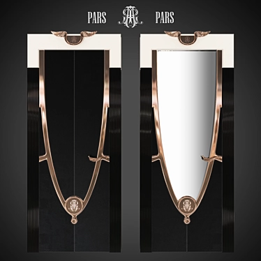 Modern PARS Door - Stylish Design, Customizable 3D model image 1 