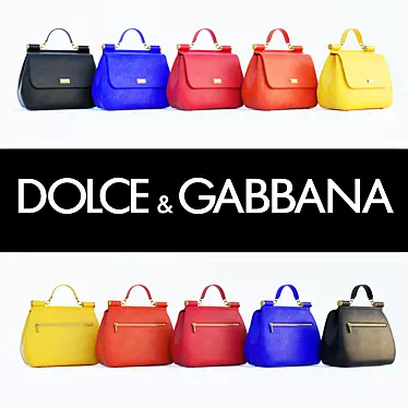 Sicilian Charm: Dolce & Gabbana Handbag 3D model image 1 