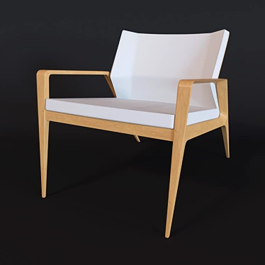 Modern Armchair by Angel Corso 3D model image 1 