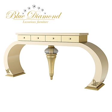 Glamorous Blue Diamond Console - 1503E 3D model image 1 