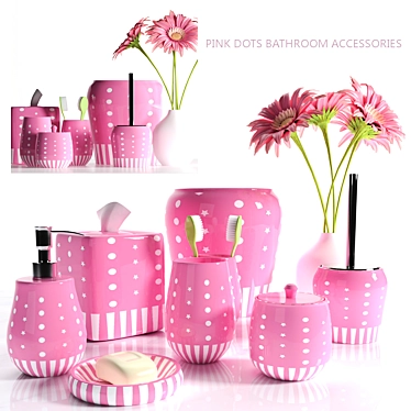 Pretty in Pink Bathroom Set 3D model image 1 