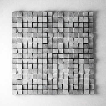 Elegant Stone Panel Decor 3D model image 1 
