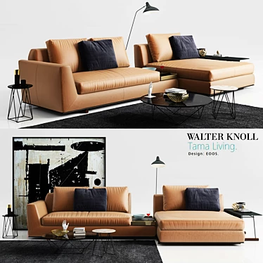 Walter Knoll Tama Living Sofa: Elegant Comfort for Your Home 3D model image 1 
