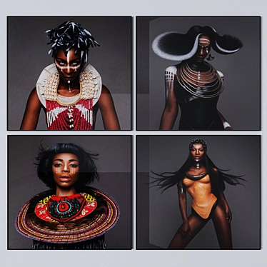  Afro Photo Collection by Luke Nugent 3D model image 1 