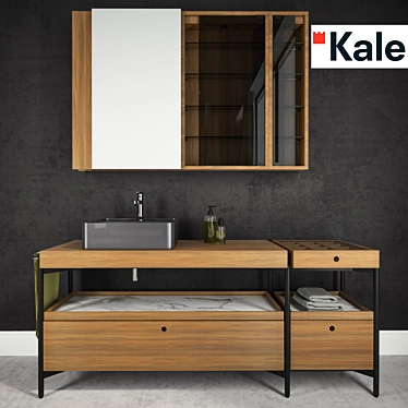 Kale Icon Maxi Washbasin Set 3D model image 1 