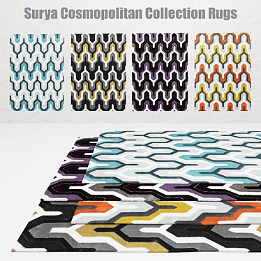 Title: Stylish Surya Cosmopolitan Rugs 3D model image 1 