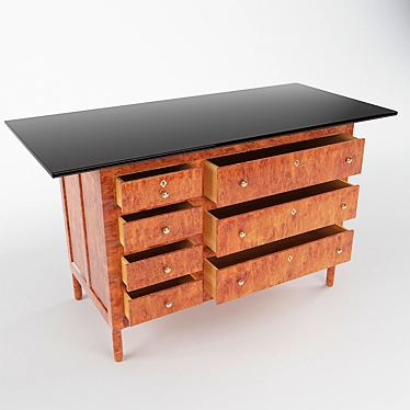 Modern Komod Chest of Drawers 3D model image 1 