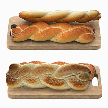 Freshly Baked Gourmet Bread 3D model image 1 