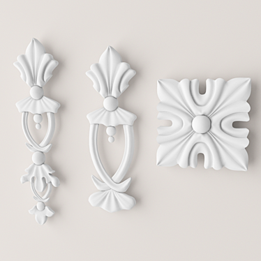 Elegant Ornamental Molding 3D model image 1 
