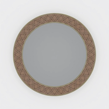 Luxury Leather Mirror Emerson 3D model image 1 