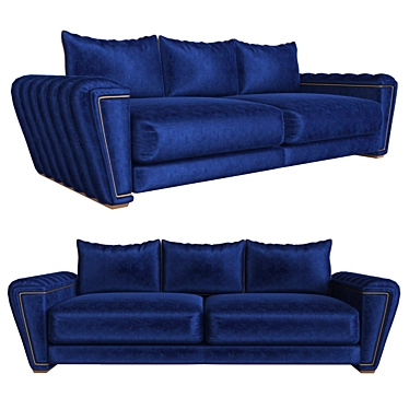 Contemporary Fabric Sofa 5326DV 3D model image 1 