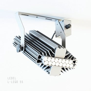 LEDEL L-lego LED Floodlight 3D model image 1 