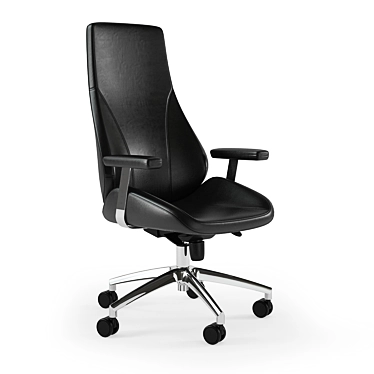 Flash Furniture Swivel Executive Chair | High Back Leather Office Chair 3D model image 1 