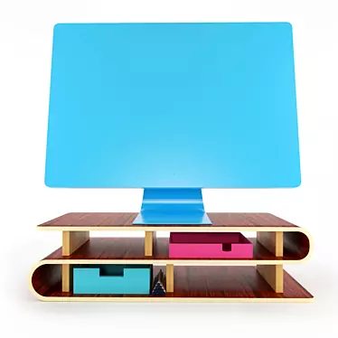 Elevate: Desk Stands for Laptops & iMacs 3D model image 1 