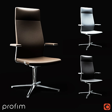 Sleek Ergonomic Office Chair 3D model image 1 