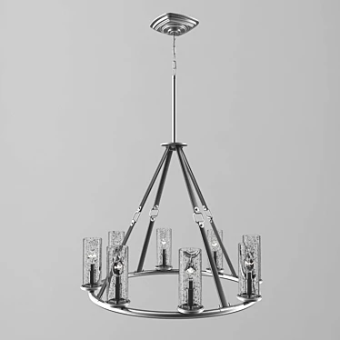 Dakota 8lt Chandelier Polished Antique Nickel