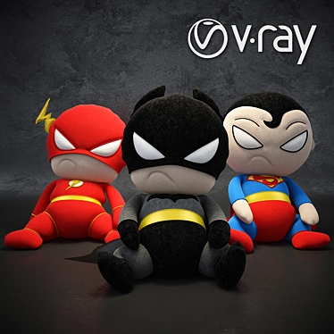 DC Superheroes Soft Toys - Bring the Power! 3D model image 1 