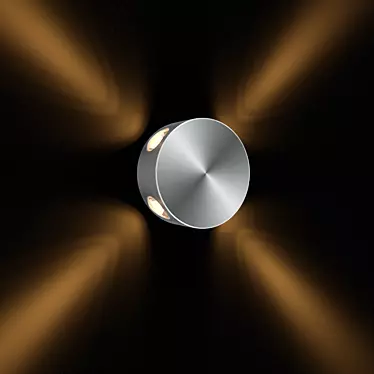 Sleek Aluminum Wall Light 3D model image 1 