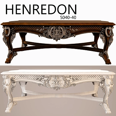 Elegant Henredon Cocktail Table 3D model image 1 