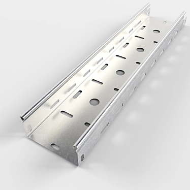 Perforated Steel Cable Tray 3D model image 1 