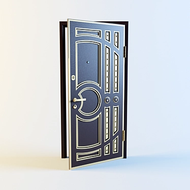 Uzkovka Metal Entrance Door 3D model image 1 