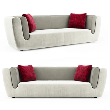 Elegant Odeon Sofa - Casa 3D model image 1 