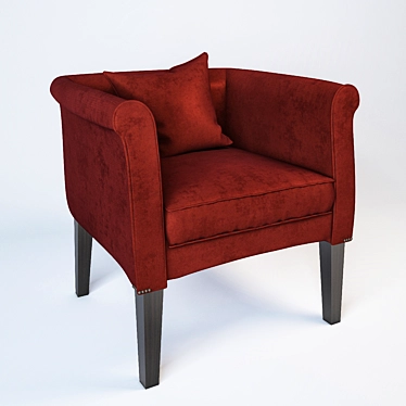 Cozy "Musi" Armchair 3D model image 1 